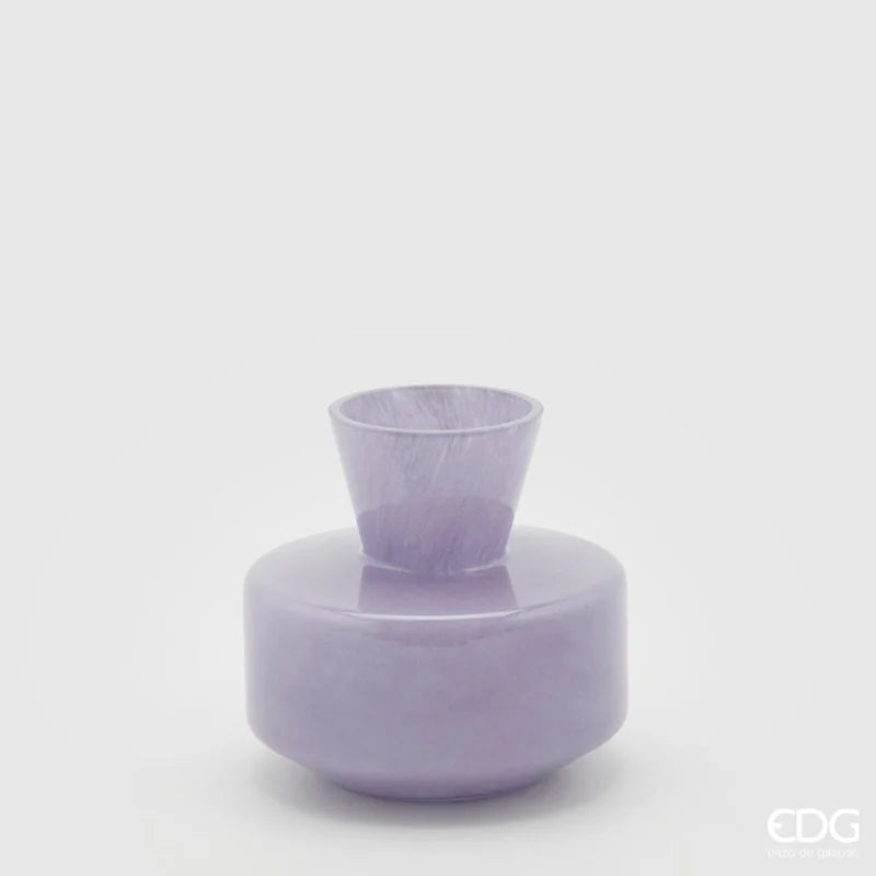 VASO TONDO CON COLLO LAVANDA - EDG Enzo De Gasperi