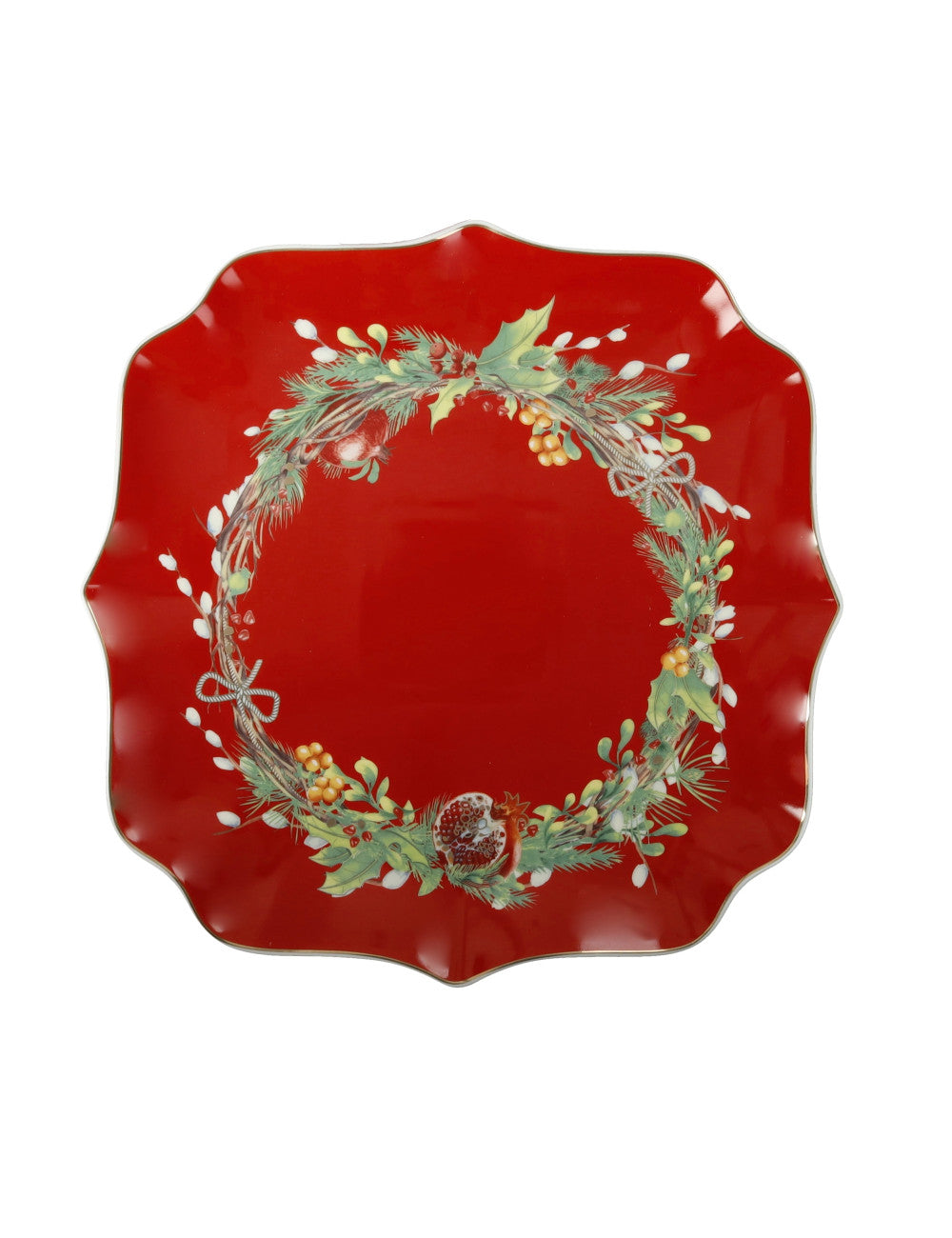PIATTO PORTATA 'CAROL' ORLATO - PORCELLANA- Brandani