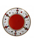 PIATTO PORTATA 'SCHIACCIANOCI' INTERNO ROSSO - PORCELLANA - Brandani