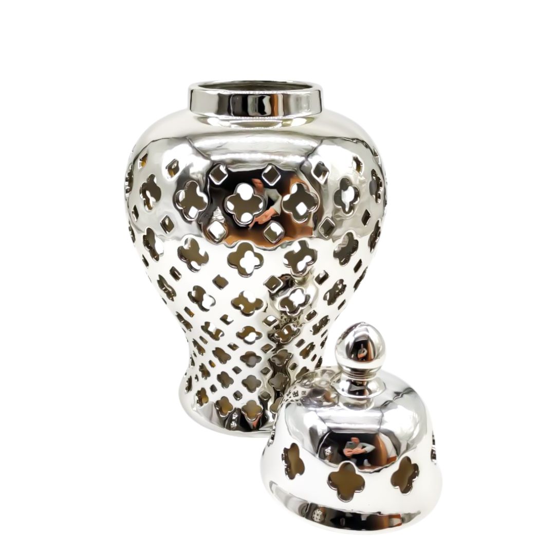 POTICHE ARGENTO - CERAMICA SILVER - SiroTime