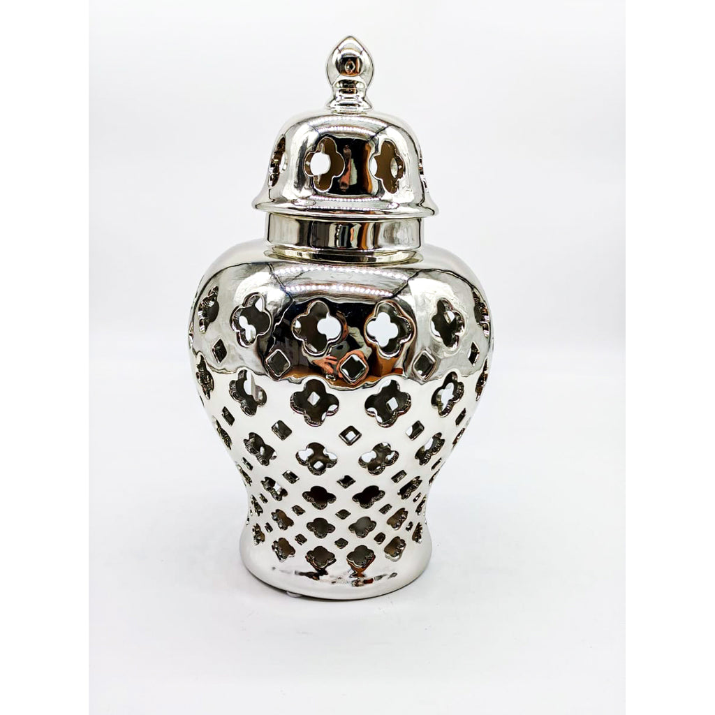 POTICHE ARGENTO - CERAMICA SILVER - SiroTime