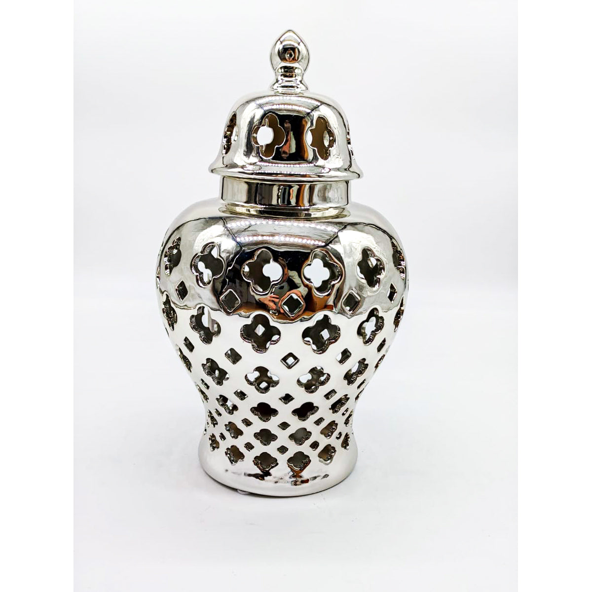 POTICHE ARGENTO - CERAMICA SILVER - SiroTime