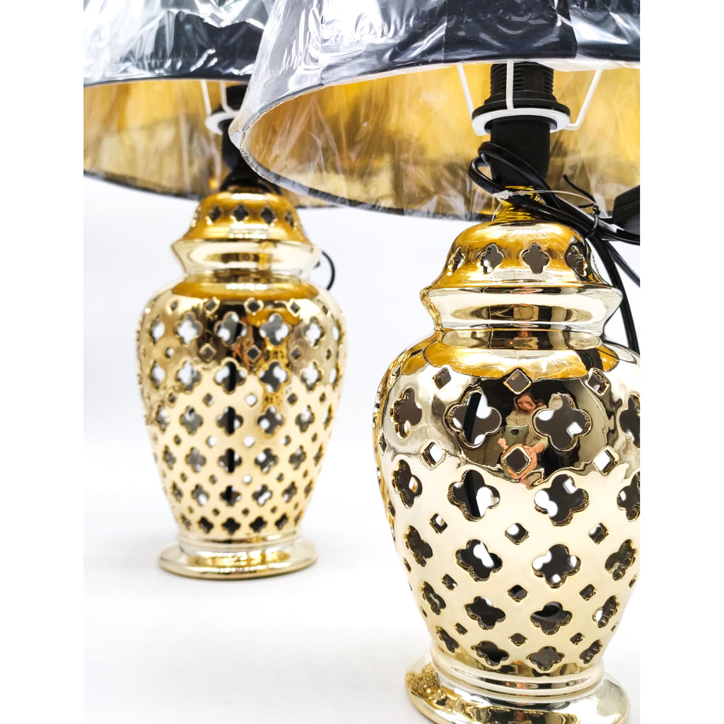 LUMI POTICHE TRAFORATO 'BLACK&amp;GOLD' IN DUE MISURE - SiroTime
