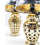 LUMI POTICHE TRAFORATO 'BLACK&amp;GOLD' IN DUE MISURE - SiroTime