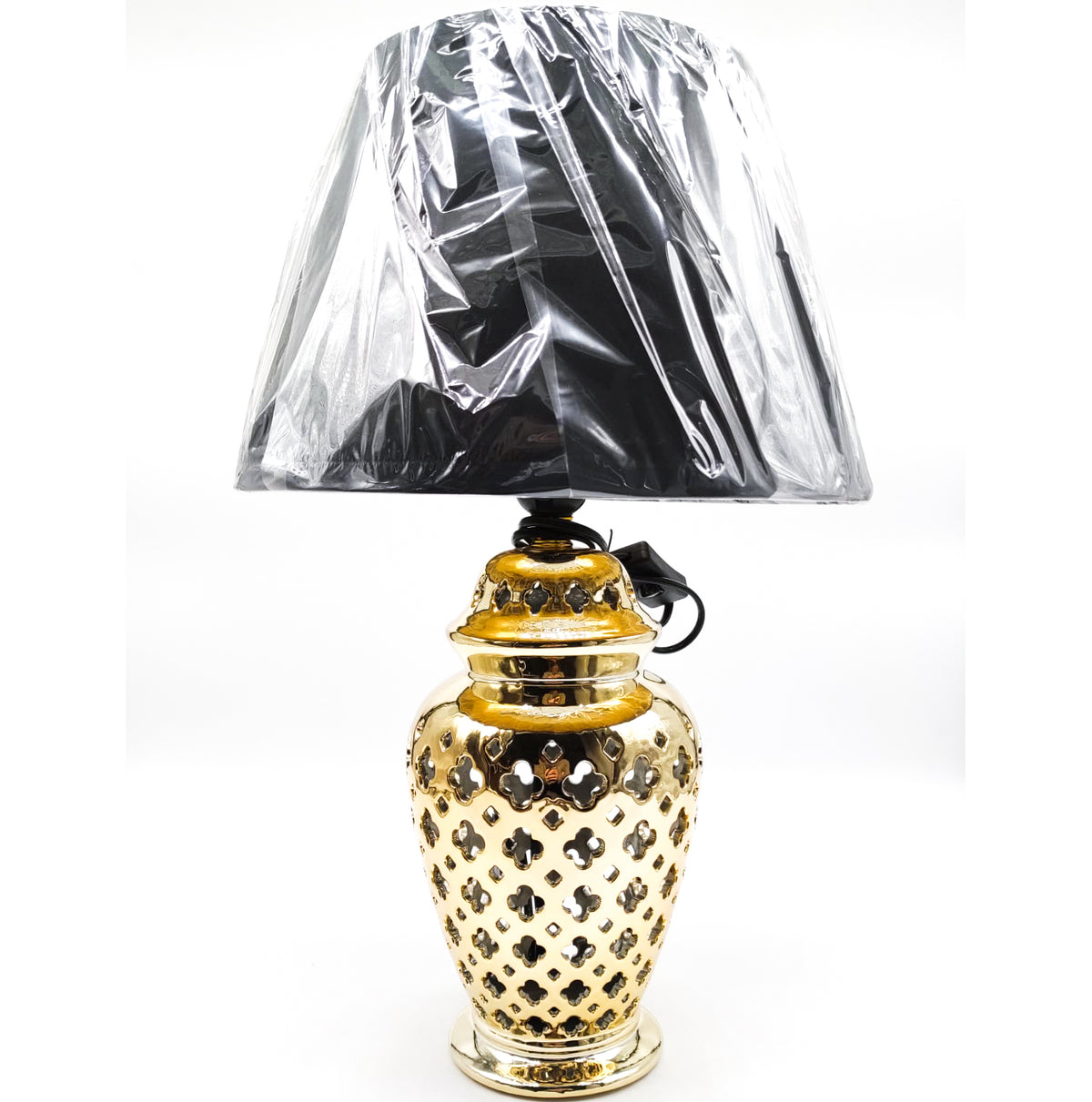 LUMI POTICHE TRAFORATO 'BLACK&amp;GOLD' IN DUE MISURE - SiroTime