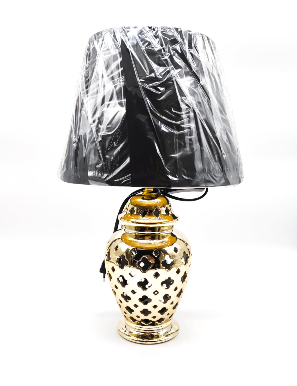 LUMI POTICHE TRAFORATO 'BLACK&amp;GOLD' IN DUE MISURE - SiroTime