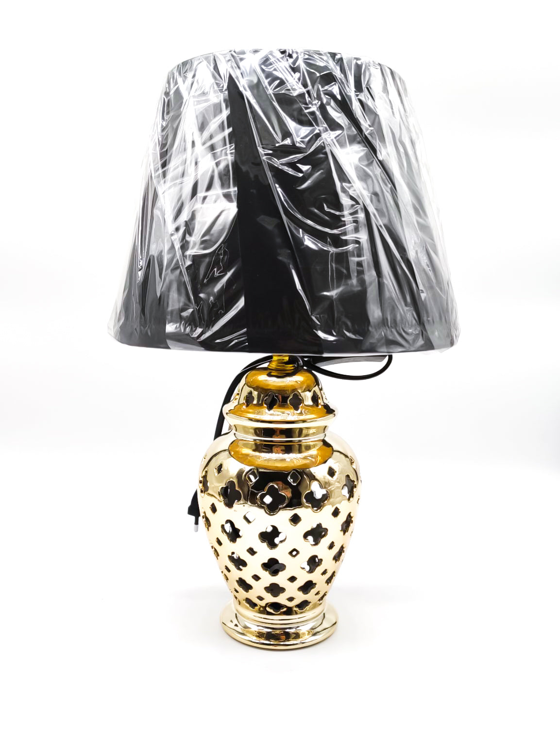 LUMI POTICHE TRAFORATO 'BLACK&amp;GOLD' IN DUE MISURE - SiroTime
