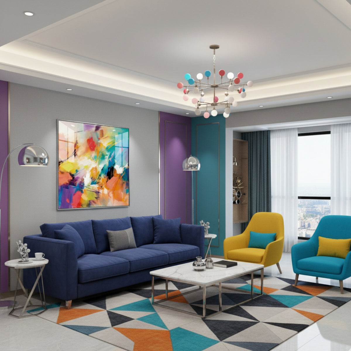QUADRO ASTRATTO 'RA500' - Artidea Home Decor