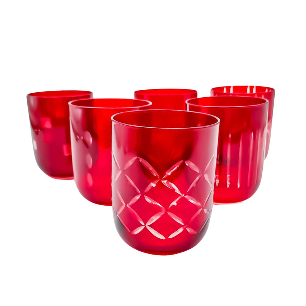 SET 6 BICCHIERI 'TOT RED' - Villa D'Este Home Tivoli