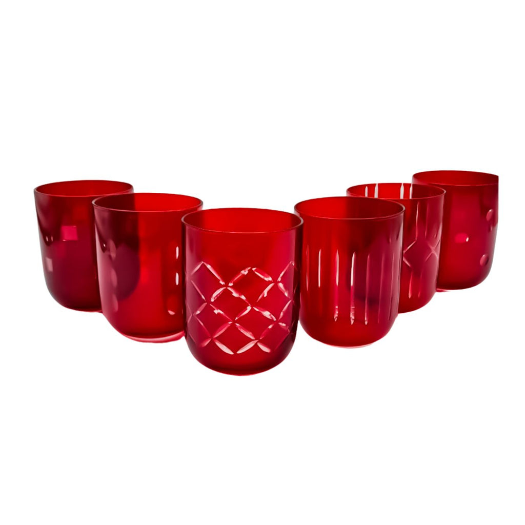 SET 6 BICCHIERI 'TOT RED' - Villa D'Este Home Tivoli