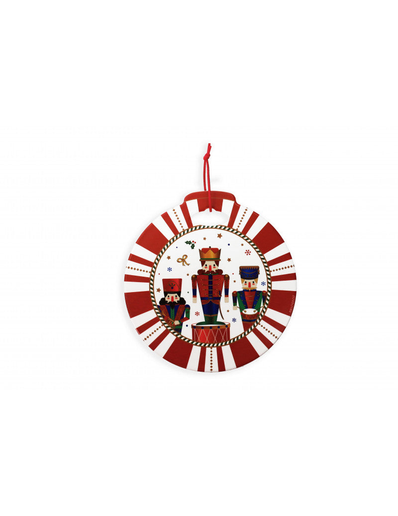SOTTOPENTOLA ' LO SCHIACCIANOCI' ROSSO - CERAMICA/SUGHERO - Brandani