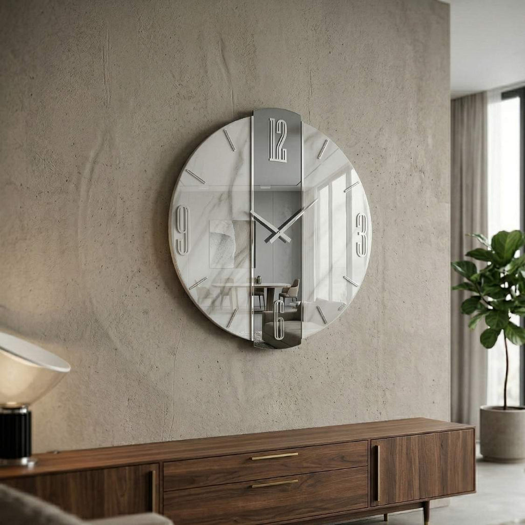 'SATURNO GRIGIO' OROLOGIO RESINATO - Artidea Home Decor