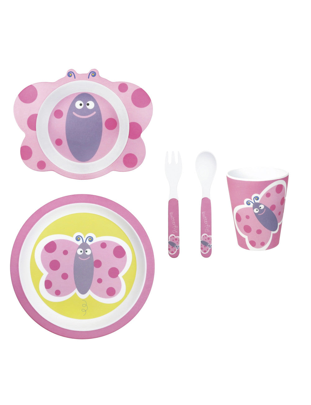 SET BABY GIRL FARFALLA 5 PEZZI - Brandani