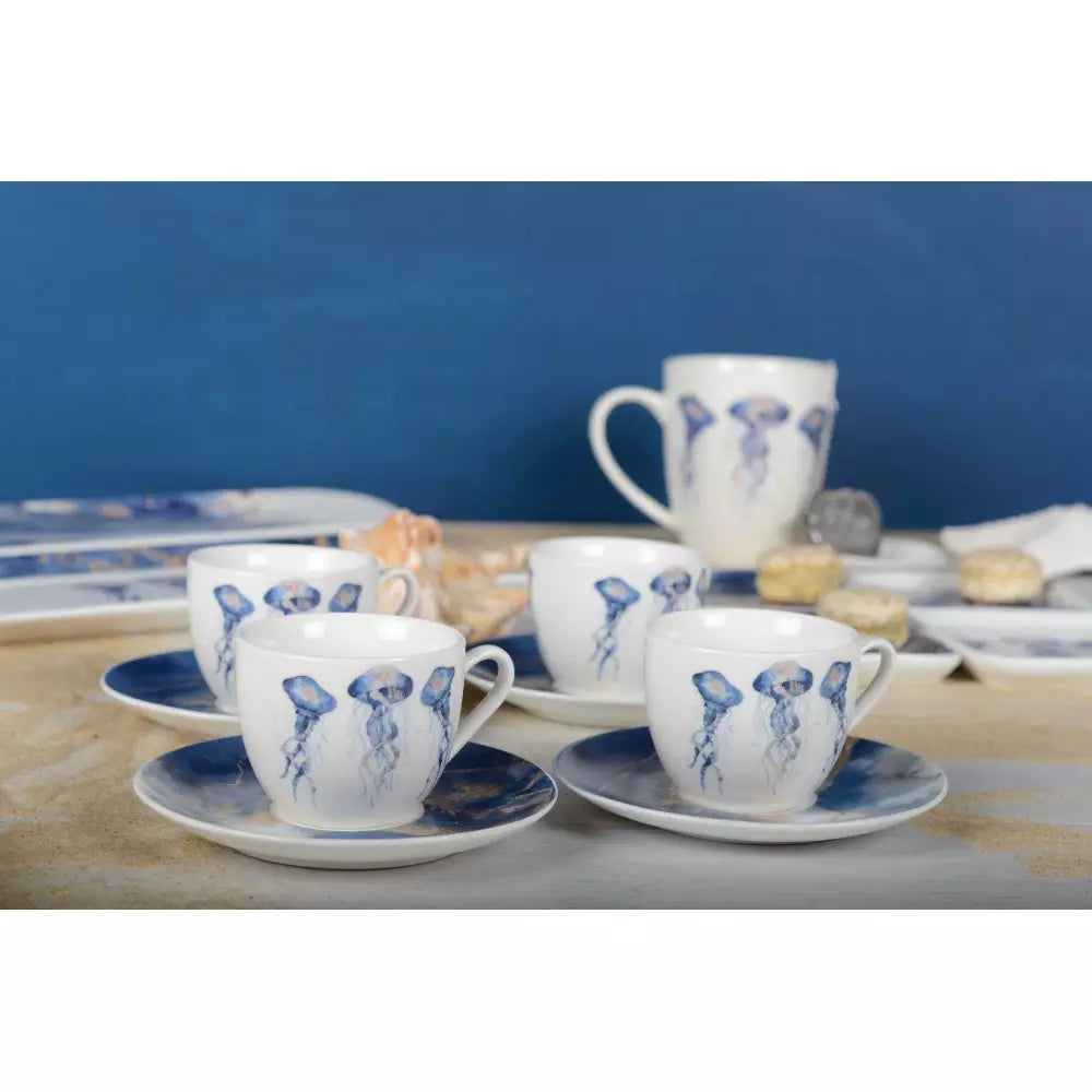 'JELLYFISH' SET 4 TAZZINE CAFFE' - Aulica
