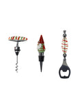 SET 3 PEZZI VINO 'CHRISTMAS' - VETRO/INOX - Brandani