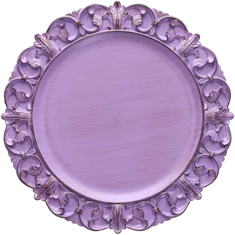 SET 6 SOTTOPIATTI SHABBY LILLA 'SERVING LIRICO' - POLIPROPILENE - Andrea Fontebasso
