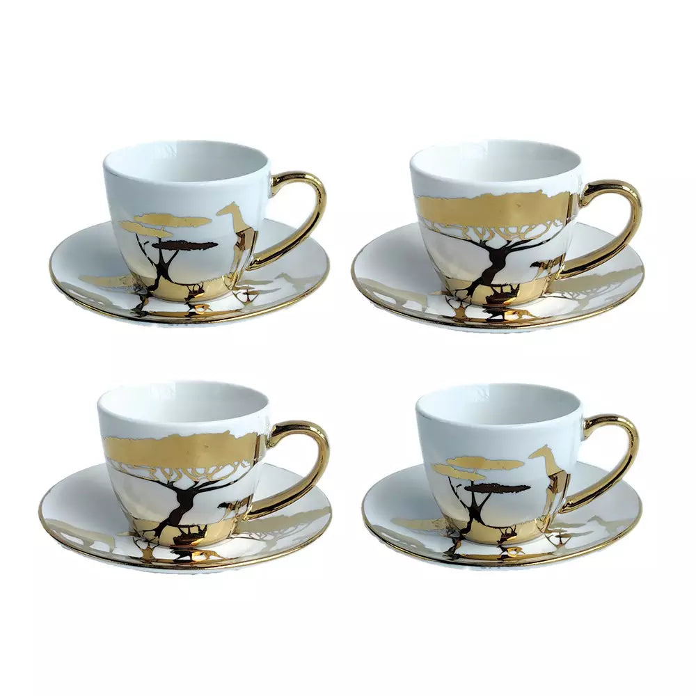 'SAVANNA' SET 4 TAZZINE CAFFE' - Aulica