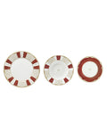 'GOLDEN EYE RED' SET PIATTI 18 PEZZI - PORCELLANA - Brandani