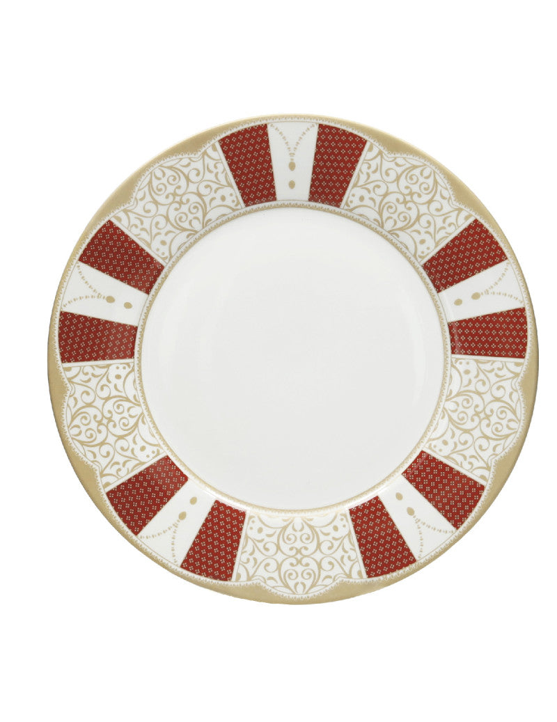 'GOLDEN EYE RED' SET PIATTI 18 PEZZI - PORCELLANA - Brandani