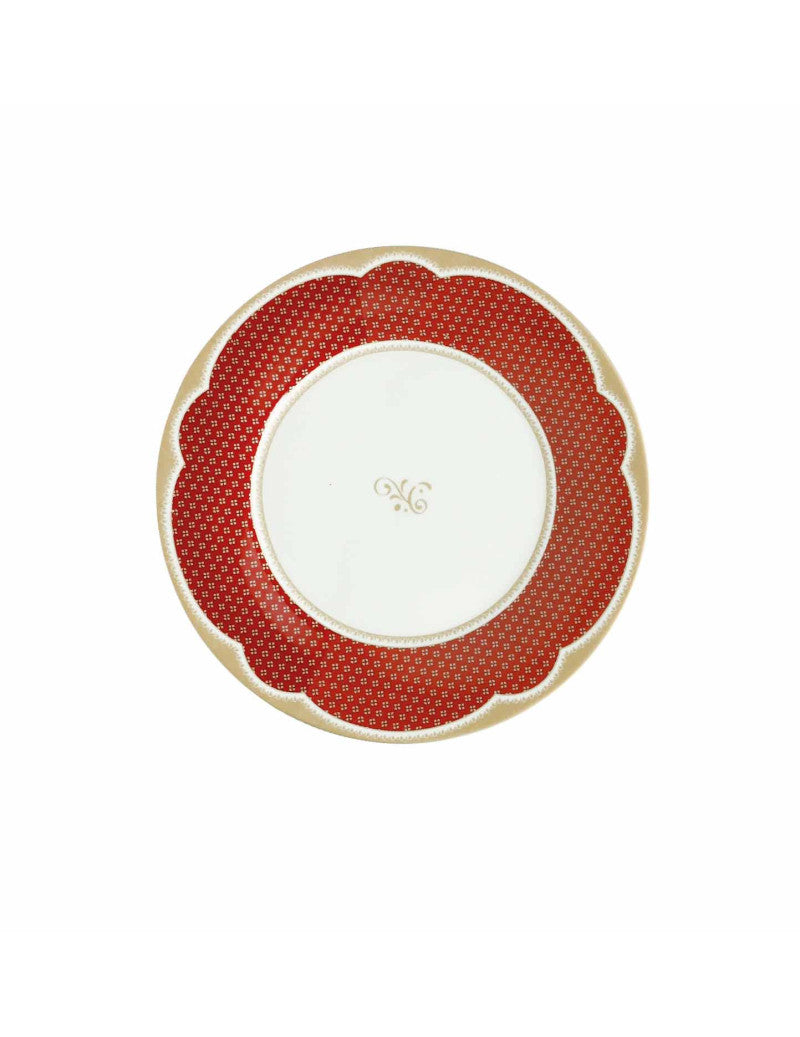 'GOLDEN EYE RED' SET PIATTI 18 PEZZI - PORCELLANA - Brandani