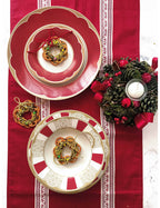 'GOLDEN EYE RED' SET PIATTI 18 PEZZI - PORCELLANA - Brandani