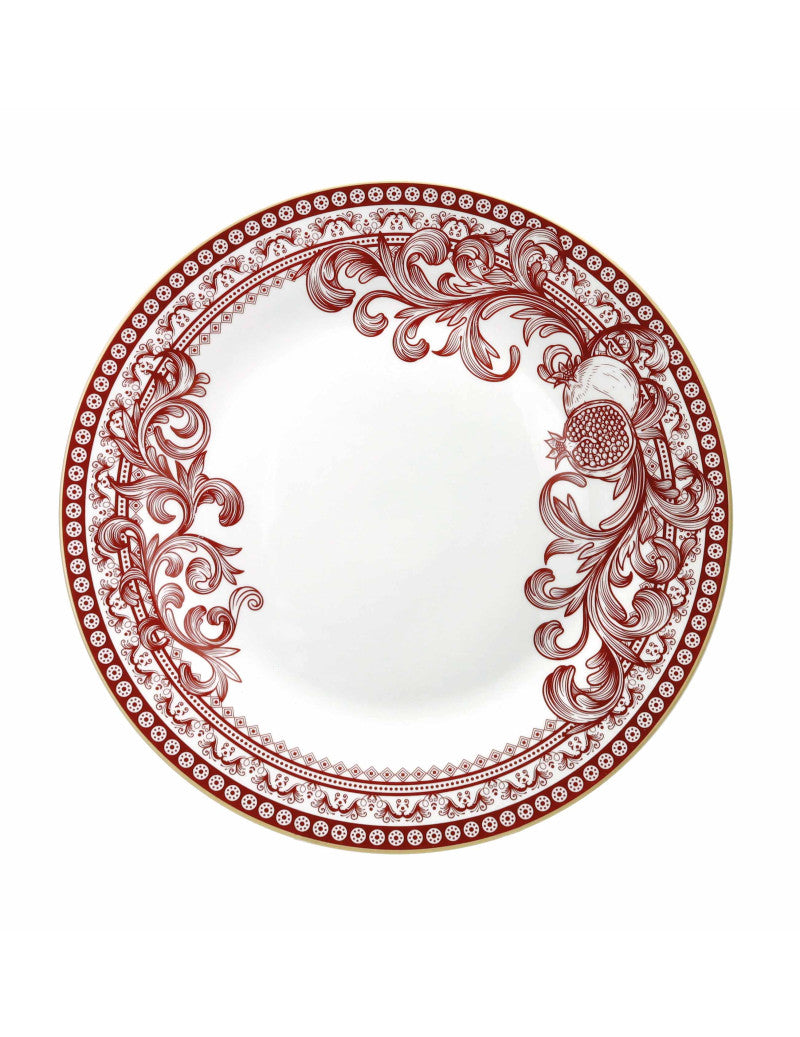 'ROYAL RED' SET PIATTI 18 PEZZI - PORCELLANA - Brandani