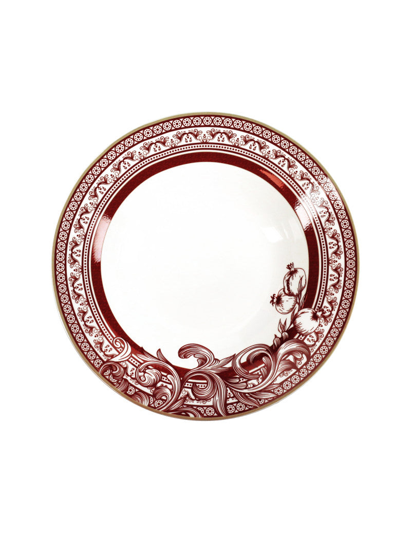'ROYAL RED' SET PIATTI 18 PEZZI - PORCELLANA - Brandani