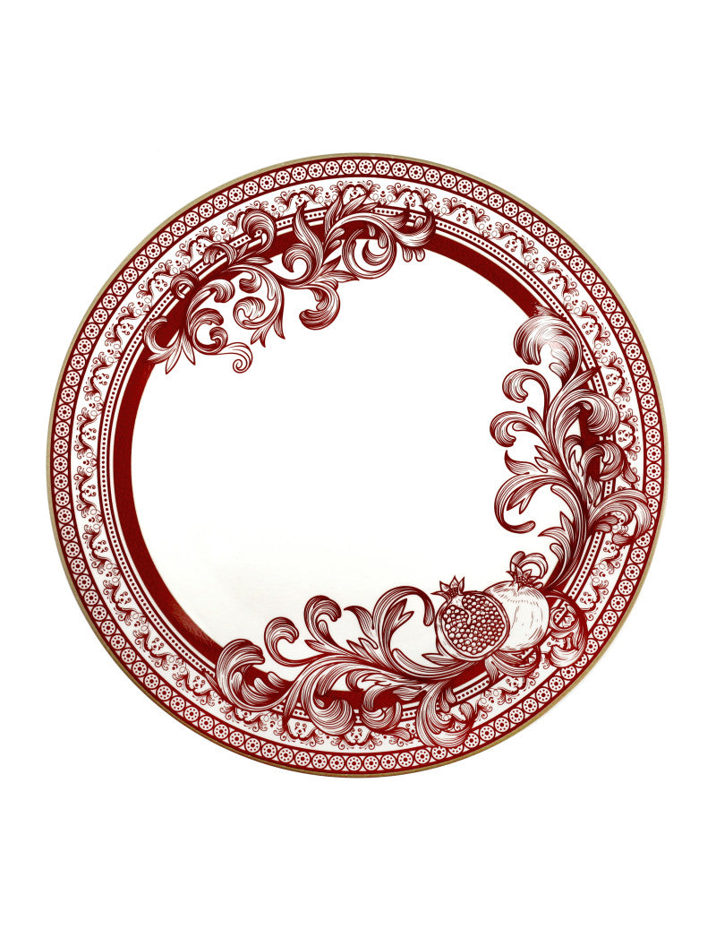 'ROYAL RED' SET PIATTI 18 PEZZI - PORCELLANA - Brandani