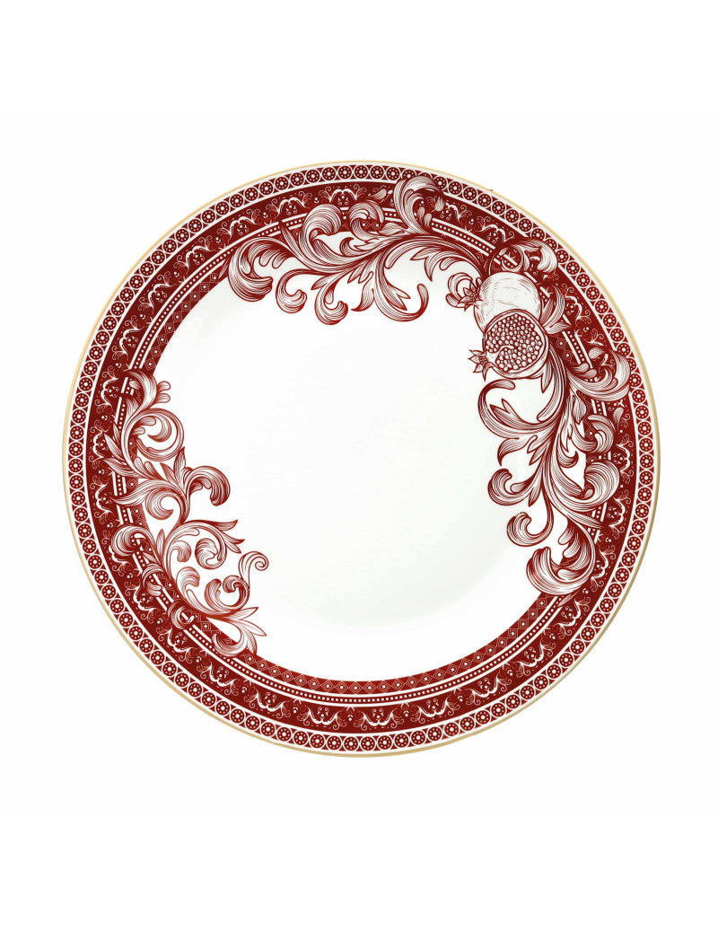 'ROYAL RED' SET PIATTI 18 PEZZI - PORCELLANA - Brandani