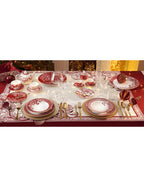 'ROYAL RED' SET PIATTI 18 PEZZI - PORCELLANA - Brandani