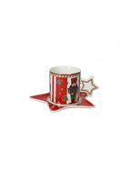 TAZZA SET 2 PEZZI ' LO SCHIACCIANOCI' - NEW BONE CHINA - Brandani