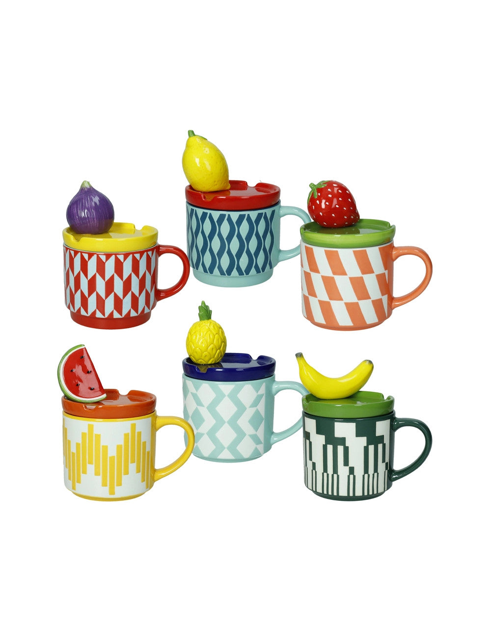 'LE FRUTTOSE' TAZZE CON COPERCHIO - Brandani