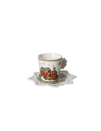 'CHRISTMAS' TAZZINA CAFFE' SET 6 PEZZI - NEW BONE CHINA - Brandani