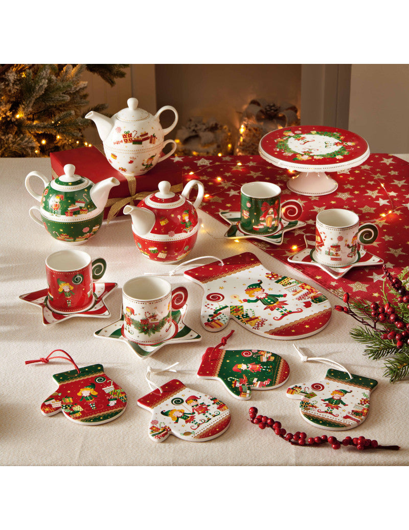 'ELFOMAGIA' SET 6 TAZZINE CAFFE' - PORCELLANA - Brandani