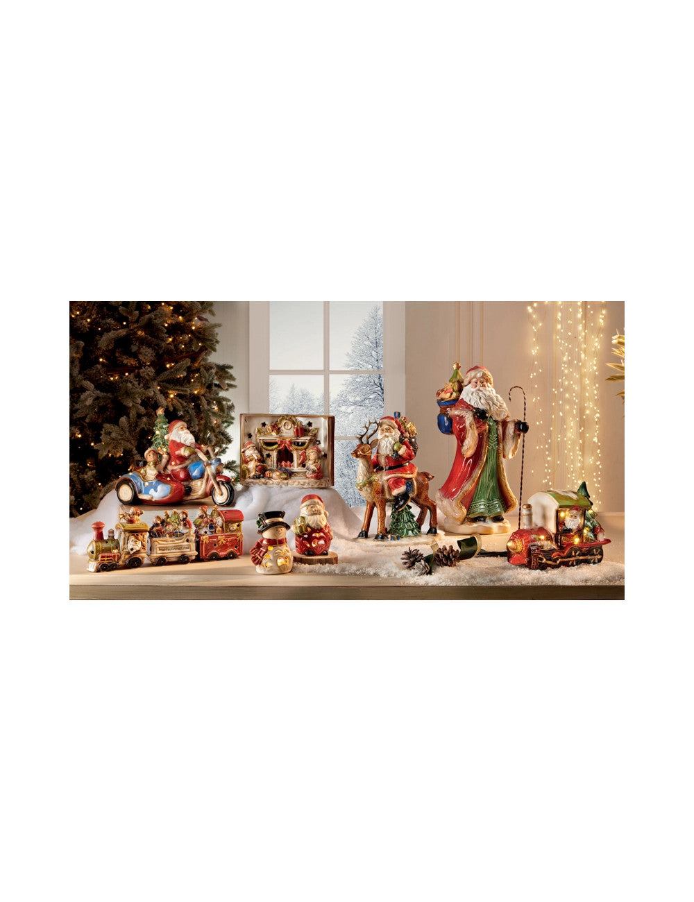 BABBO NATALE CON SACCO DONI - PORCELLANA - Brandani