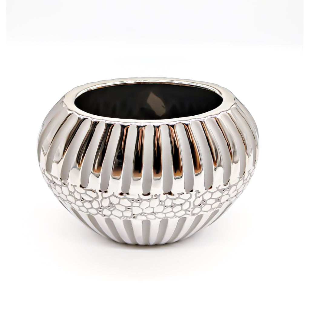 VASO DECORATIVO SILVER - CERAMICA - SiroTime