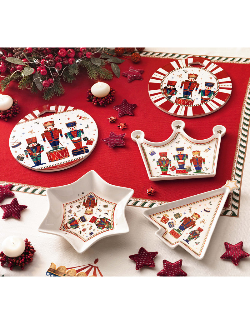 VASSOIETTO CORONA ' LO SCHIACCIANOCI' - NEW BONE CHINA - Brandani