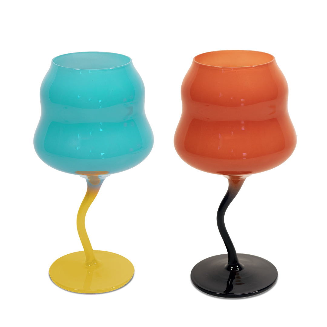 'SAMARCANDA' SET 2 CALICI DA COCKTAIL COLORI MISTI - WD Lifestyle