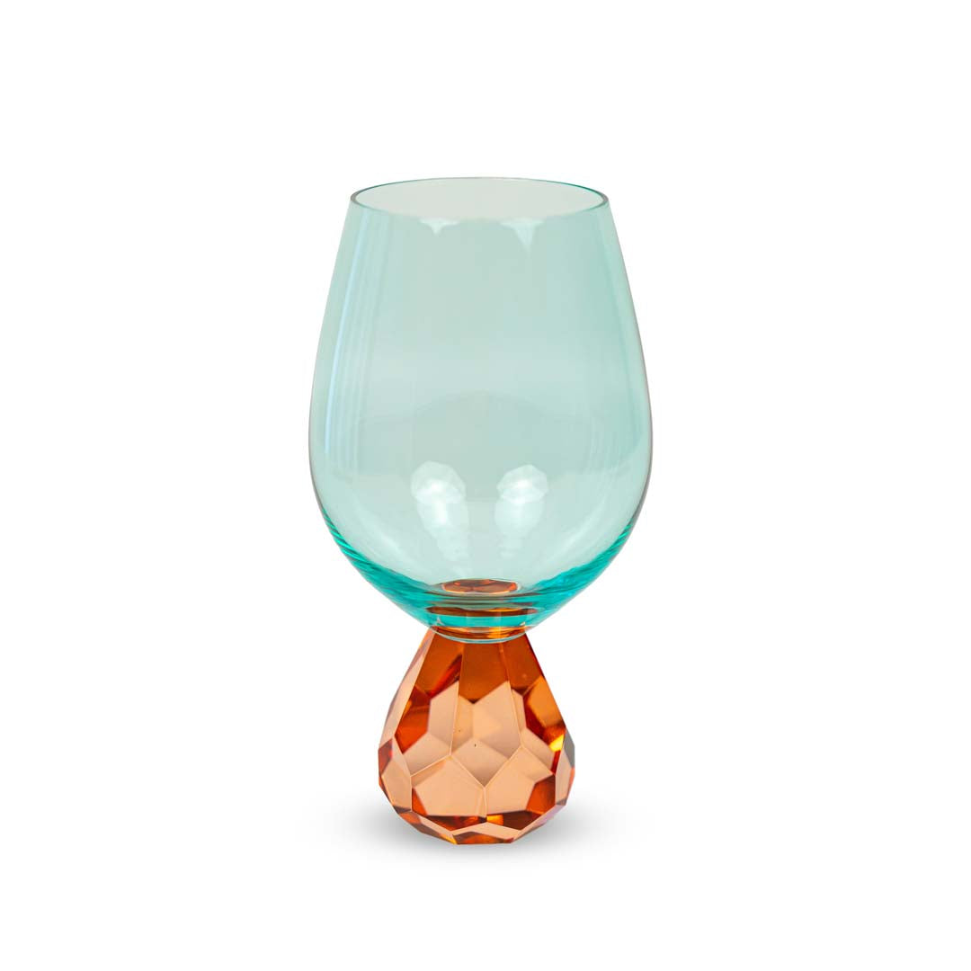 BICCHIERE COCKTAIL AZZURRO PESCA - WD Lifestyle